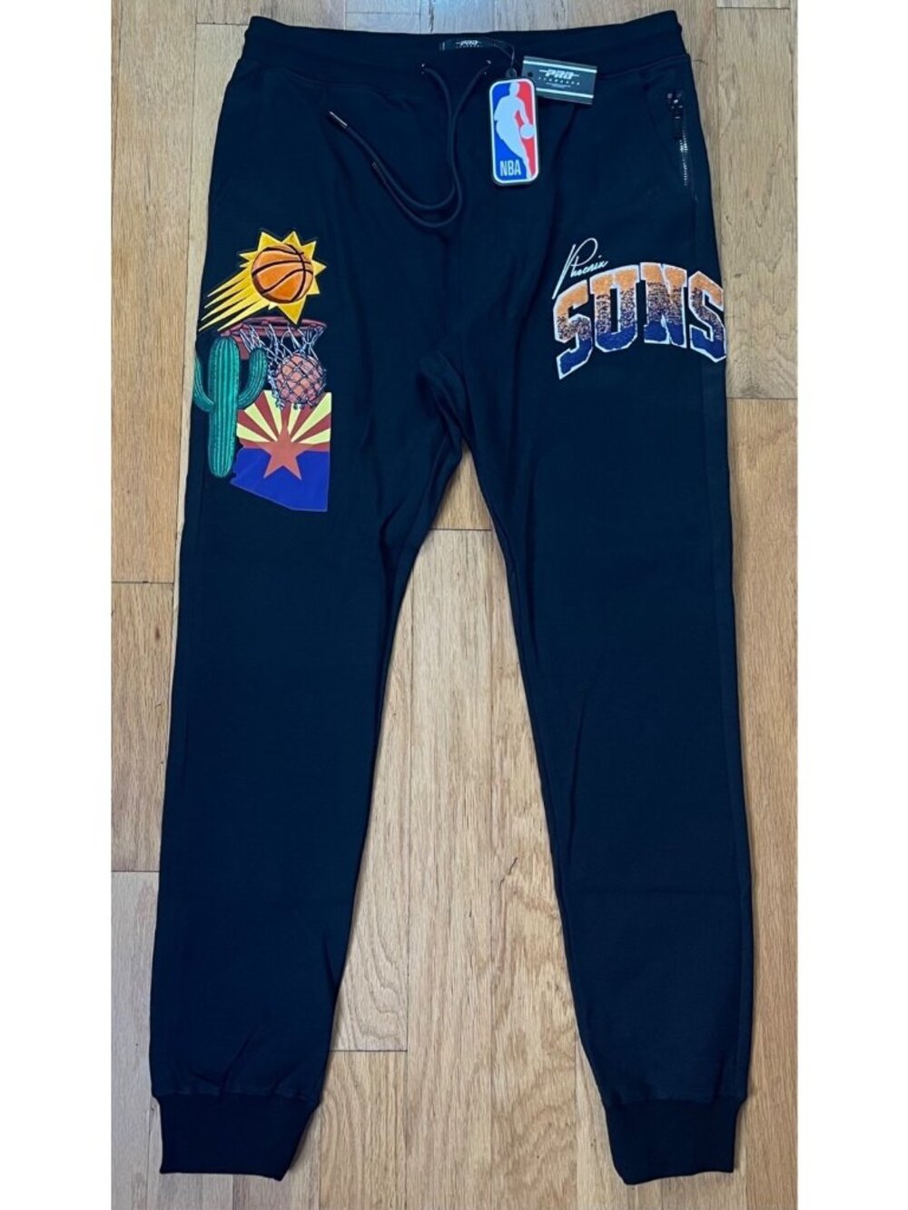 Pro Standard NBA Phoenix Suns Black Joggers w/Zipper Pockets - Men’s 2XL - NWT